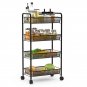 4 Tier Storage Rack Trolley Cart