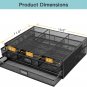 Monitor Stand, Monitor Stand with Drawer, Monitor Riser Mesh Metal, Desk Organiz