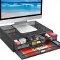 Monitor Stand, Monitor Stand with Drawer, Monitor Riser Mesh Metal, Desk Organiz