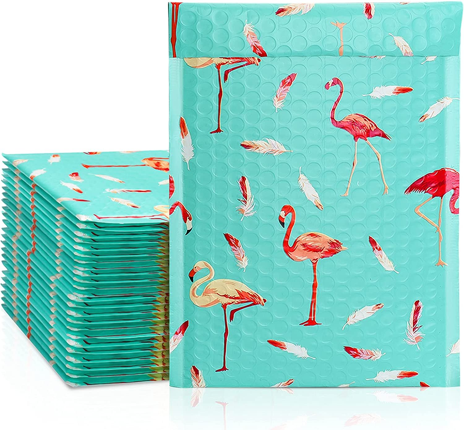 6X10 Bubble Mailers 25Pcs, Flamingo Padded Envelopes #0 Bulk , Cute Small Bubble