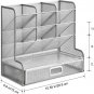 Mesh Desk Organizer, Multi-Functional Pen Holder, Pen Organizer for Desk, Deskto