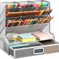 Mesh Desk Organizer, Multi-Functional Pen Holder, Pen Organizer for Desk, Deskto
