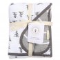 - Reversible Blanket, Nursery, Stroller & Tummy-Time Organic Jersey Cotton Quilt