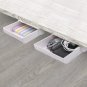 2 Pack under Desk Drawer Organizer Slide Out Desk Drawer Attachment Plastic Desk