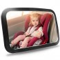 Baby Car Mirror, Safety Car Seat Mirror for Rear Facing Infant with Wide Crystal