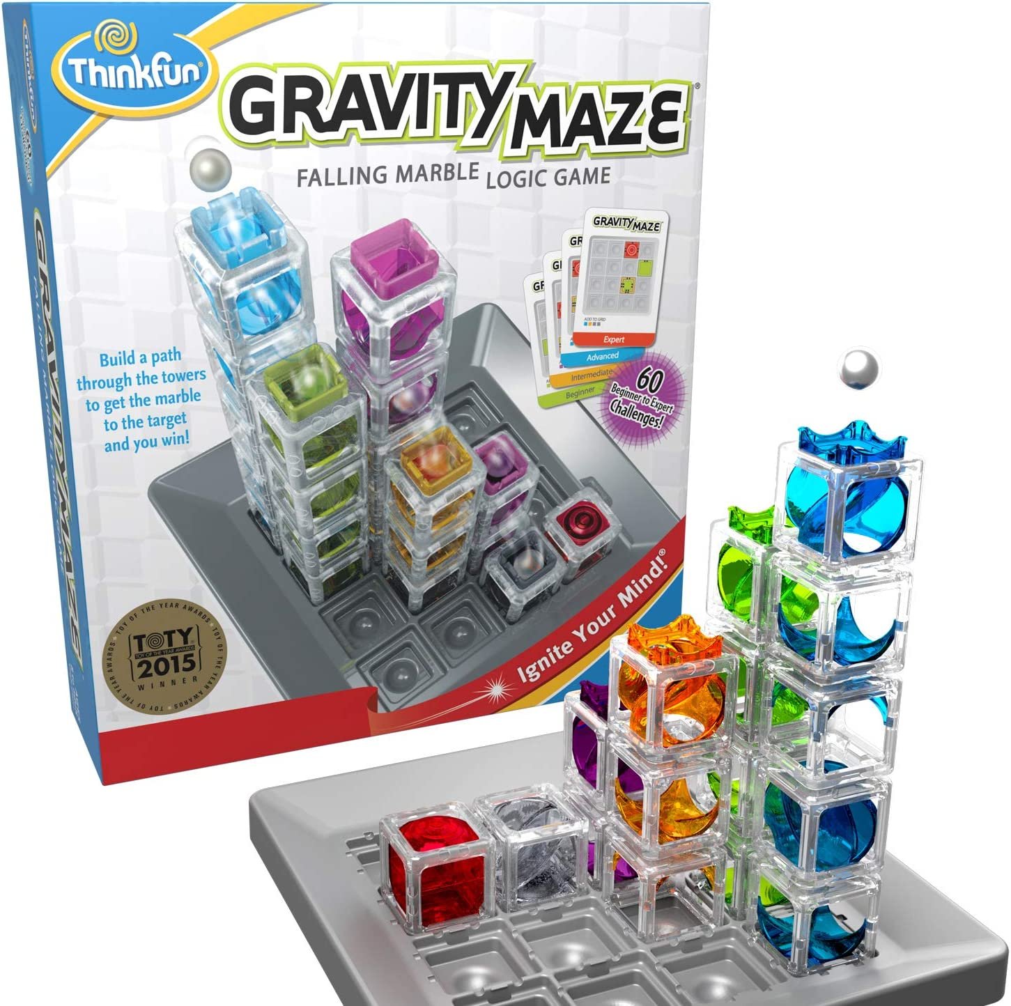 Thinkfun Gravity Maze Marble Run Brain Game and STEM Toy for Boys and Girls Age