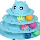 Cat Toy Roller 3-Level Turntable Cat Toys Balls with Six Colorful Balls Interact