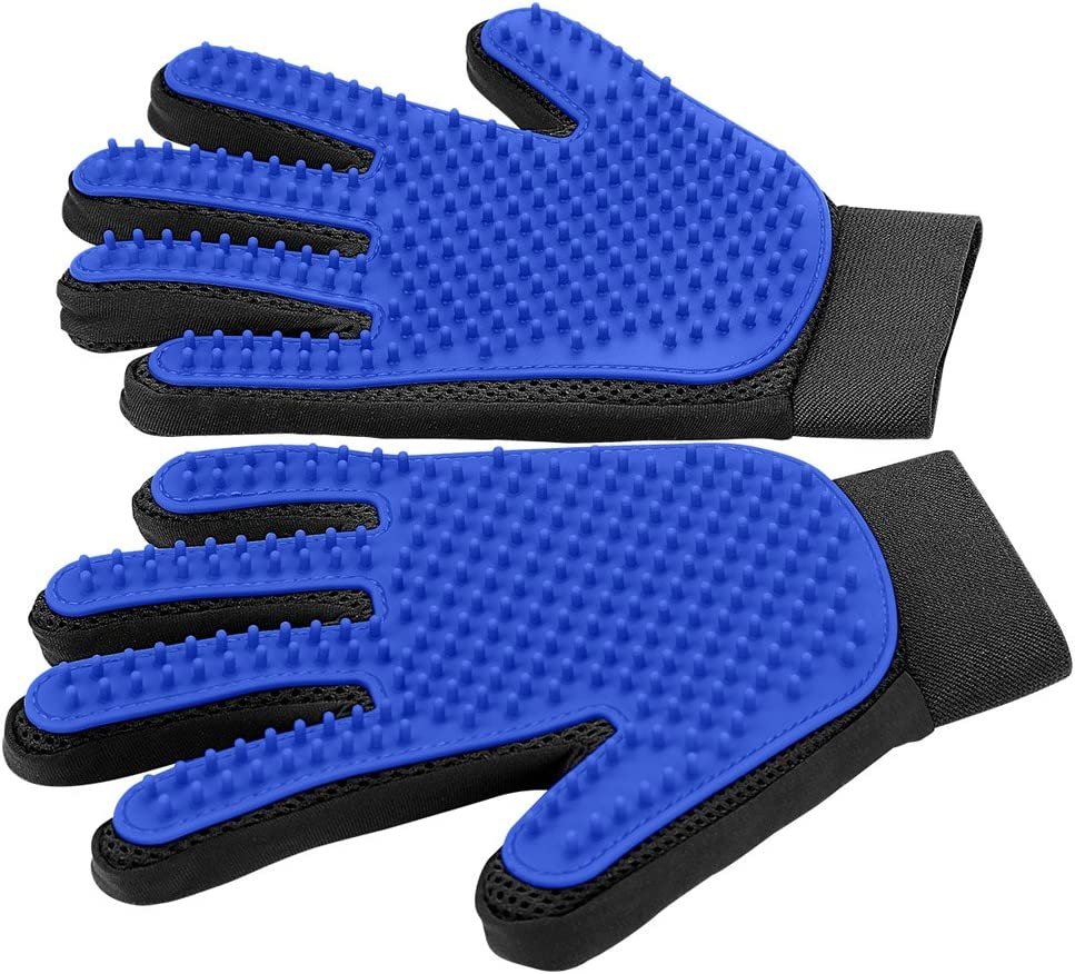 [Upgrade Version] Pet Grooming Glove - Gentle Deshedding Brush Glove - Efficient