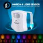 The Original Toilet Night Light Tech Gadget. Fun Bathroom Motion Sensor LED Ligh