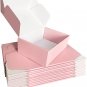 28 Pack 9X6X3 Inches Pink Shipping Boxes for Small Business, Small Corrugated Ca