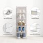 12 Pack Shoe Storage Box, Clear Plastic Stackable Shoe Organizer for Closet, Spa