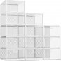 12 Pack Shoe Storage Boxes, Shoe Organizer for Closet Clear, Shoe Boxes Clear Pl