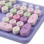 Colorful Computer Wireless Keyboard Mouse Combos, Typewriter Flexible Keys Offic
