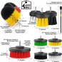 8 Piece Drill Brush Attachment Set Scouring Pads Power Scrubber Brush Scrub Pads
