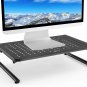 Monitor Stand Riser, Laptop Holder Printer Riser Desk Accessories, Vented Metal
