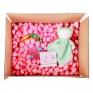 Funpak Packing Peanuts Pink Heart Shape 1.5 Cu Ft Bag Compostable Biodegradable