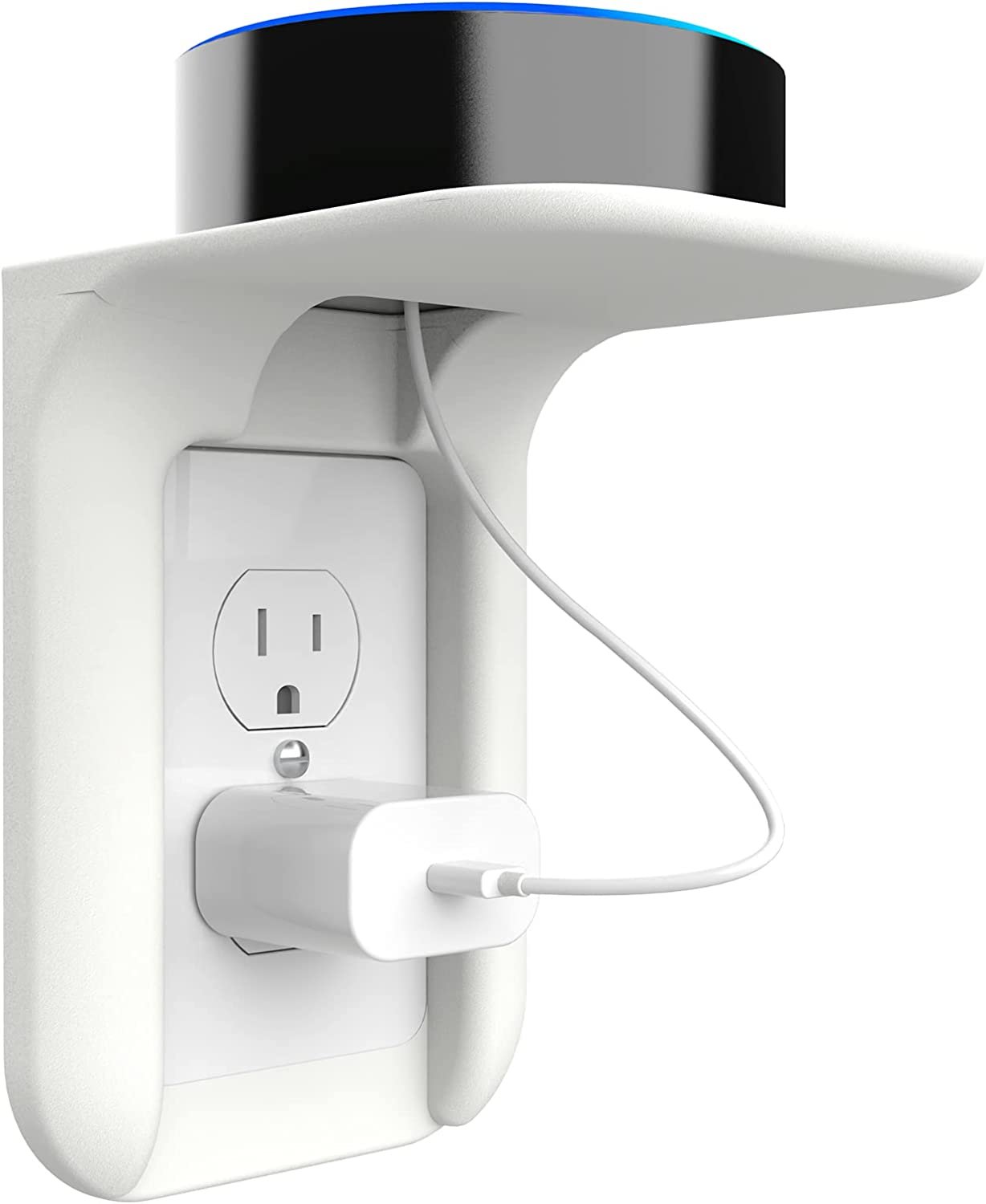 Outlet Shelf Wall Holder, Standard Vertical Duplex Decorative Outlet Space Savin