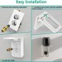 Outlet Shelf Wall Holder, Standard Vertical Duplex Decorative Outlet Space Savin