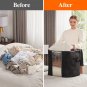 Clothes Storage Bag 90L Large Capacity Organizer with Reinforced Handle Thick Fa