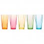 Creativeware Twist 24-Ounce Assorted Plastic Tumblers, Set of 10 Cups