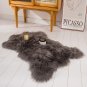 Faux Sheepskin Fur Area Rug Grey 2'X3' Fluffy Soft Fuzzy Plush Shaggy Carpet Rug