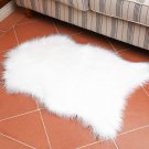 Premium Faux Fur Area Rug Couch Cover Bedside Carpet Mat,2' X 3' Sheepskin White
