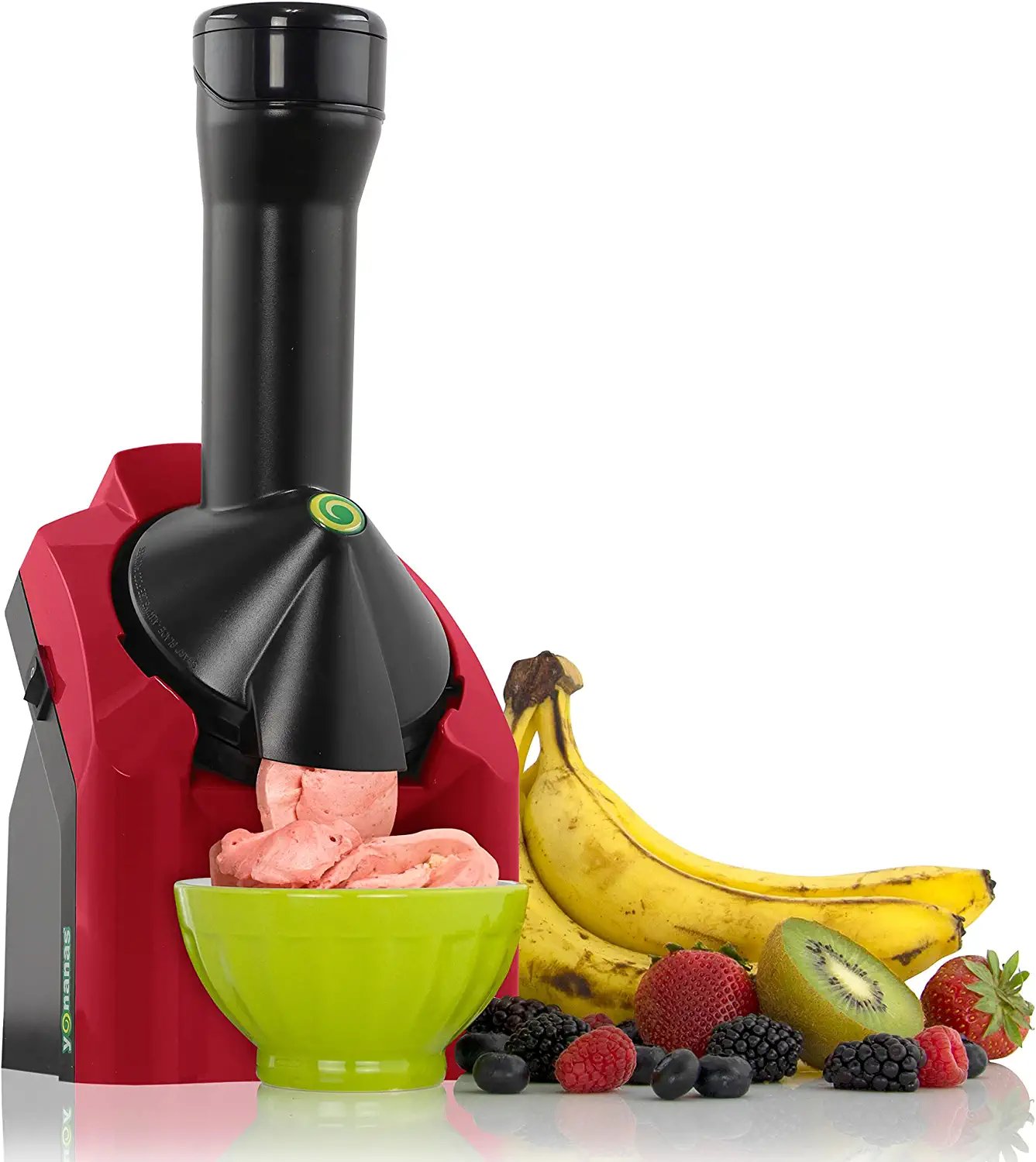 902RD Classic Vegan Non-Dairy Frozen Fruit Soft Serve Dessert Maker, BPA Free, I