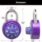 1530T Locker Lock Combination Padlock, 2 Pack Alike, Colors May Vary