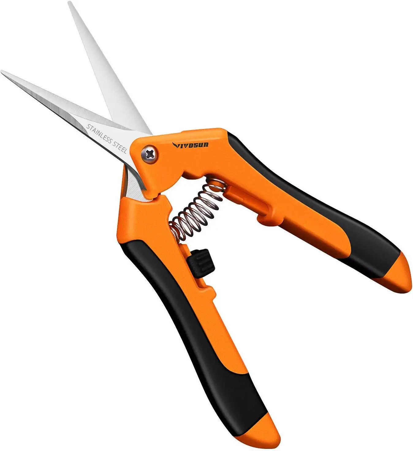 6.5 Inch Gardening Scissors Hand Pruner Pruning Shear with Straight Stainless St
