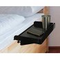 Bedside Shelf for Bed - College Dorm Room Clip on Nightstand with Cup Holder & C