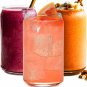 Drinking Glasses 6Pc Set - Can Shaped Glass Cups, 16Oz Iced Coffee Glasses, Iced
