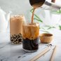 Drinking Glasses 6Pc Set - Can Shaped Glass Cups, 16Oz Iced Coffee Glasses, Iced