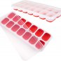 Ice Cube Trays - Silicone Ice Cube Tray with Lid Super Easy Release Ice Cube Mol