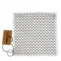 Cast Iron Cleaner 6" X 6.3" Premium 316L Stainless Steel Chainmail Scrubber for