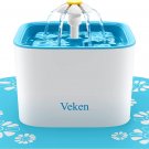 Pet Fountain, 84Oz/2.5L Automatic Cat Water Fountain Dog Water Dispenser with 3