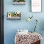 Galvanized Wall Basket Decor Storage Bin Rustic Metal Wall Wire Back Set of 2