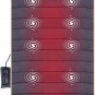 Massage Mat 10 Vibrating 4 Therapy Heating Pad Cushion Relieving Back Lumbar Leg