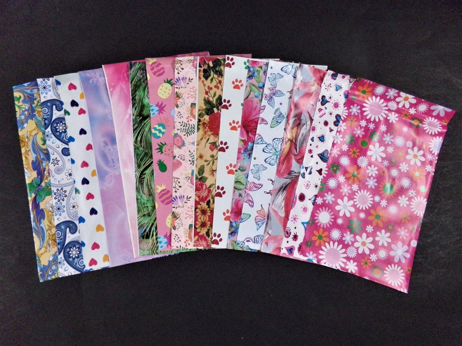 Poly Mailers CHOOSE YOUR PATTERN 6X9 Designer Poly Mailers Self Seal Adhesive