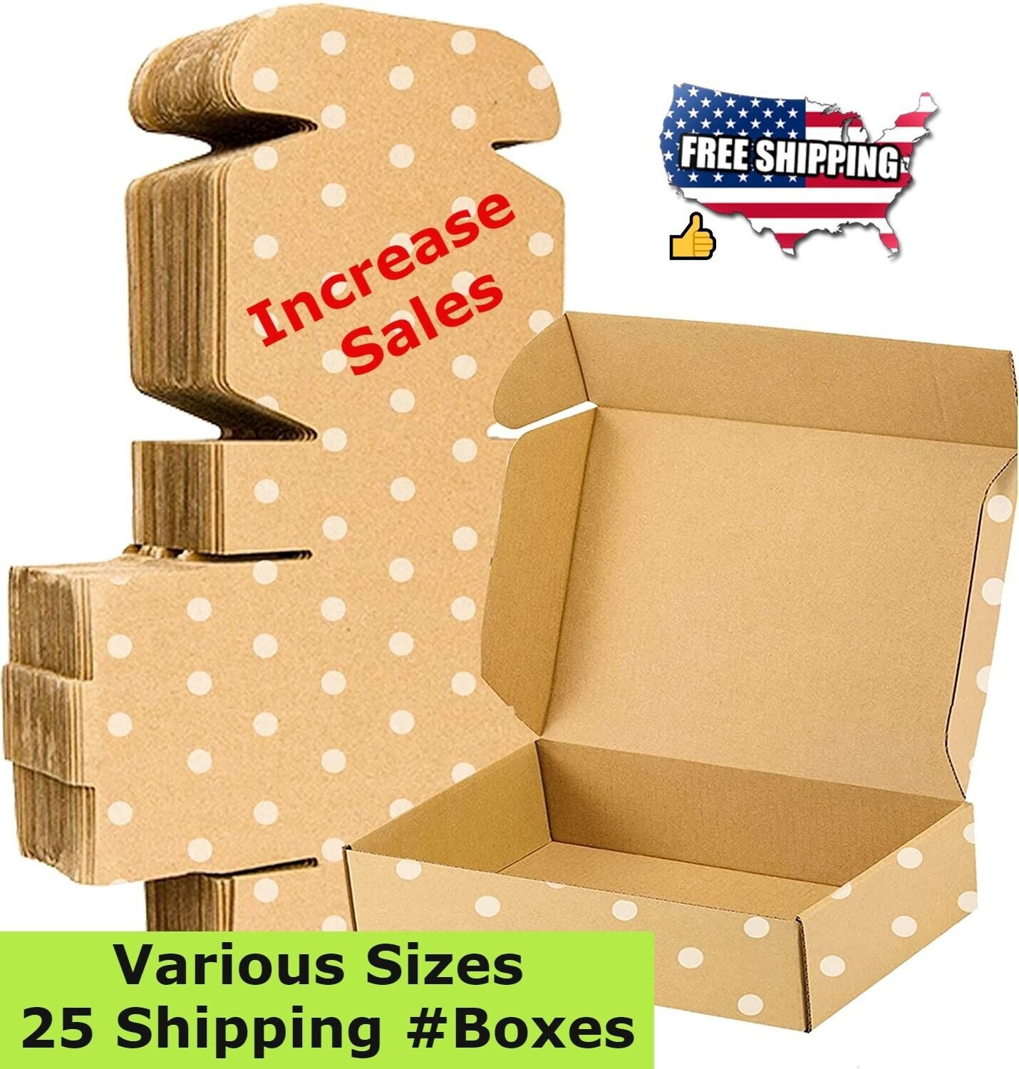 Various Sizes 25 Small Shipping #Boxes Shipping, Corrugated Cardboard Mailers
