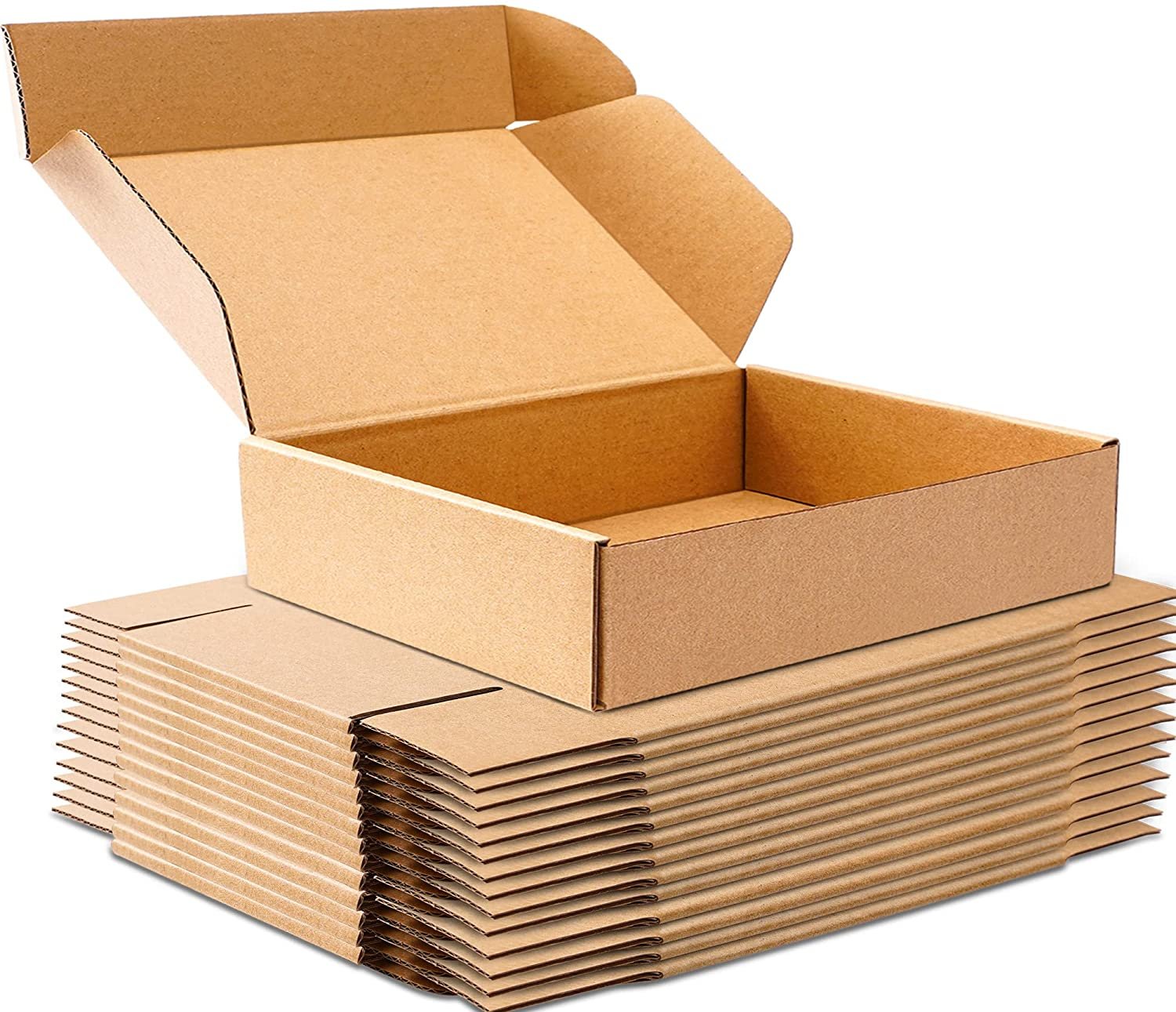 Small Shipping Boxes, 25Pcs 9X6X2 Inches Moving Boxes Small Recyclable Burst Res