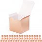 50 Gift Boxes 4X4X4 Inches, Gift Boxes with Lids, Rose Gold Gift Boxes, Gift Box
