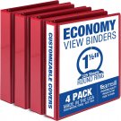Pack Economy All Sizes Colors Binder Round Ring Custom Clear View Cover