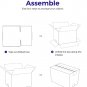 White Corrugated Mailing Box 9X6X4'' Shipping Boxes Cardboard for Small Business