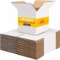 White Corrugated Mailing Box 9X6X4'' Shipping Boxes Cardboard for Small Business
