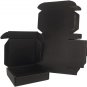 25 or 50 Pack Small Sizes Shipping Boxes, Black or White Corrugated Cardboard Ma