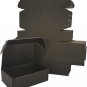 25 or 50 Pack Small Sizes Shipping Boxes, Black or White Corrugated Cardboard Ma