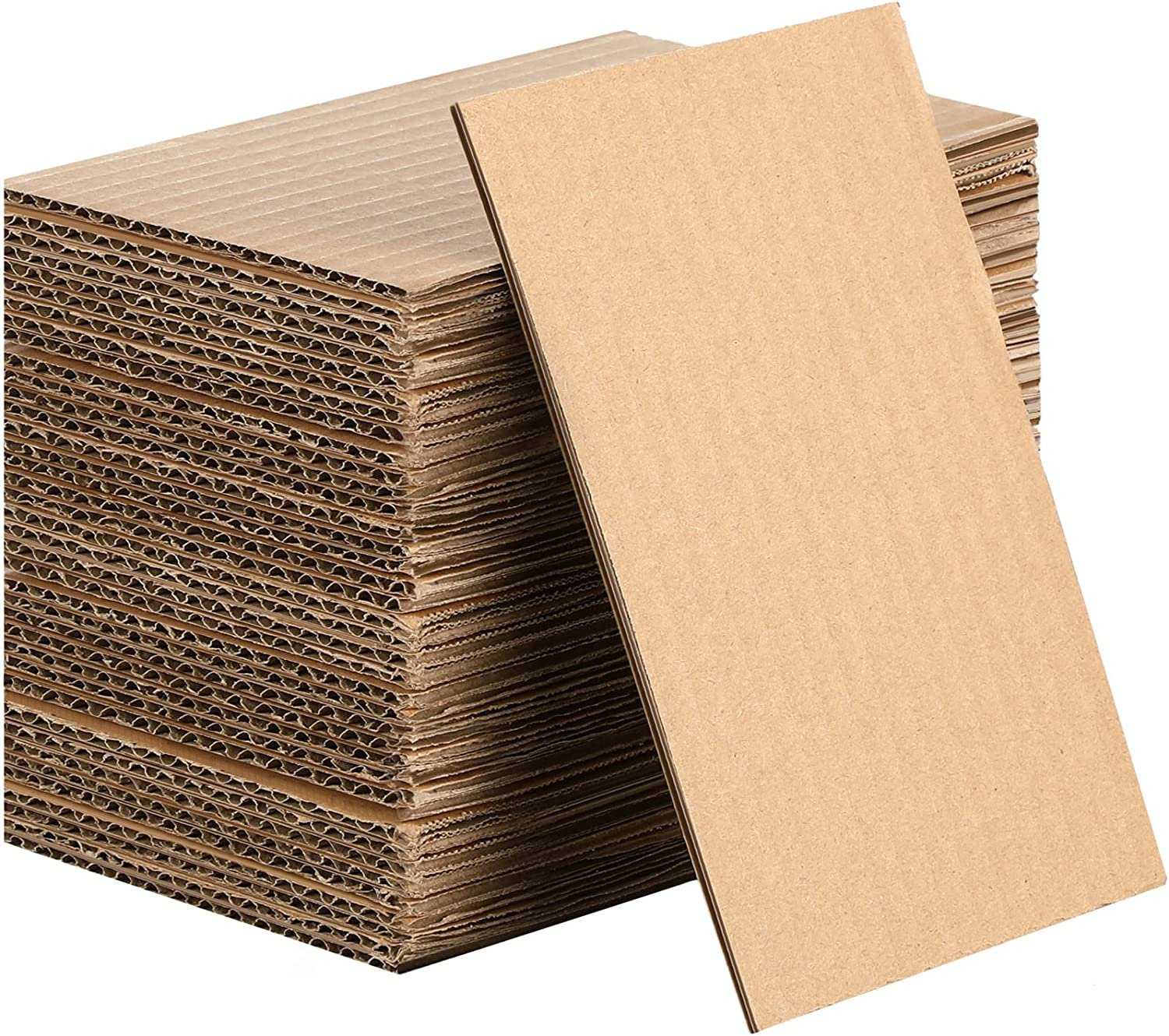 Various Sizes 50 Pack Brown Corrugated Cardboard Sheets Flat Cardboard Sheets Ca