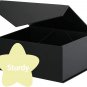 Black Gift Box with Lid for Present, Magnetic Closure Rectangle Collapsible Gift