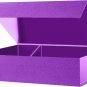 Black Gift Box with Lid for Present, Magnetic Closure Rectangle Collapsible Gift