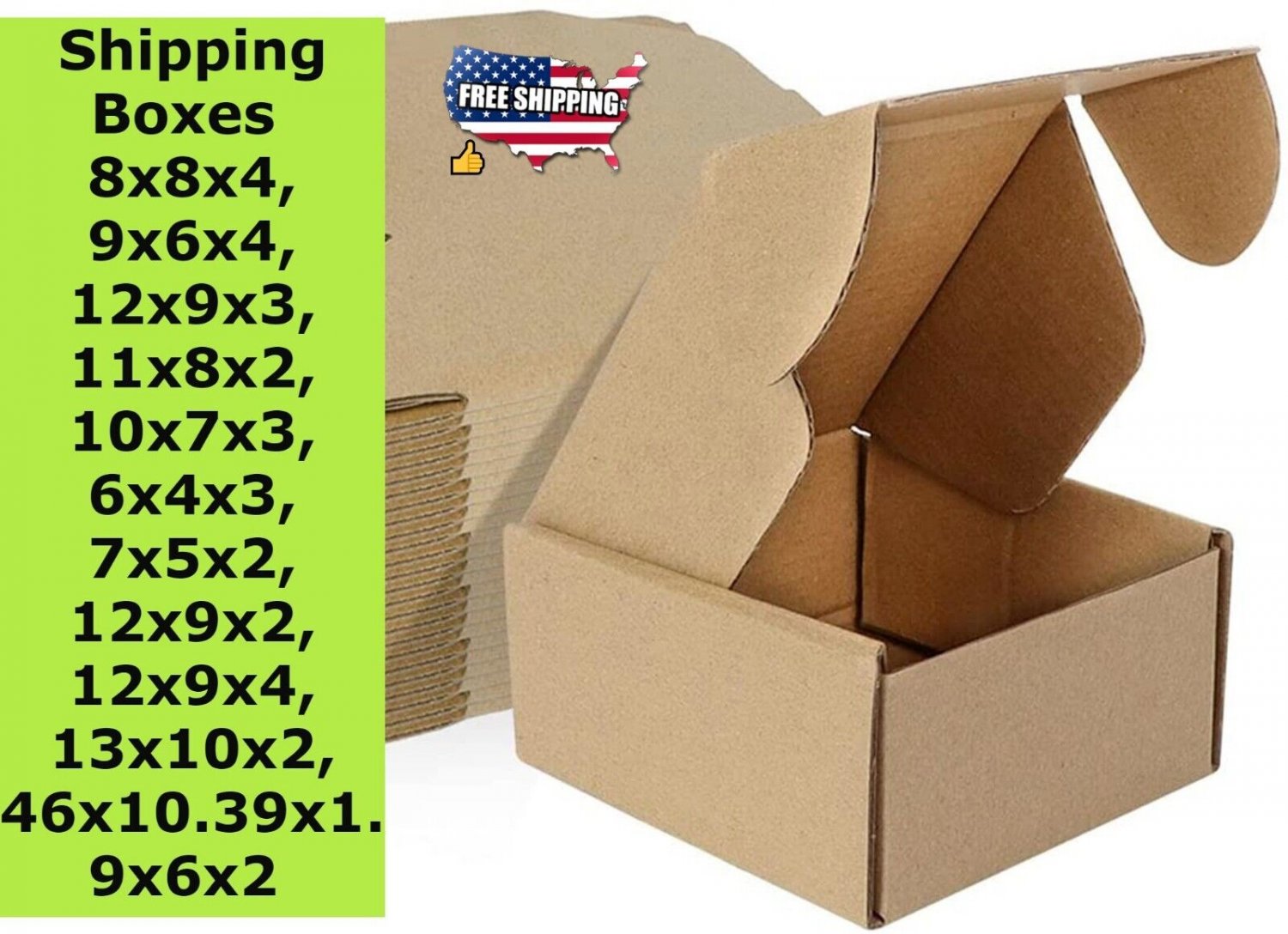 Shipping Boxes All Sizes Pack 20, 25, 50 Small Corrugated Durable Mailers Boxes